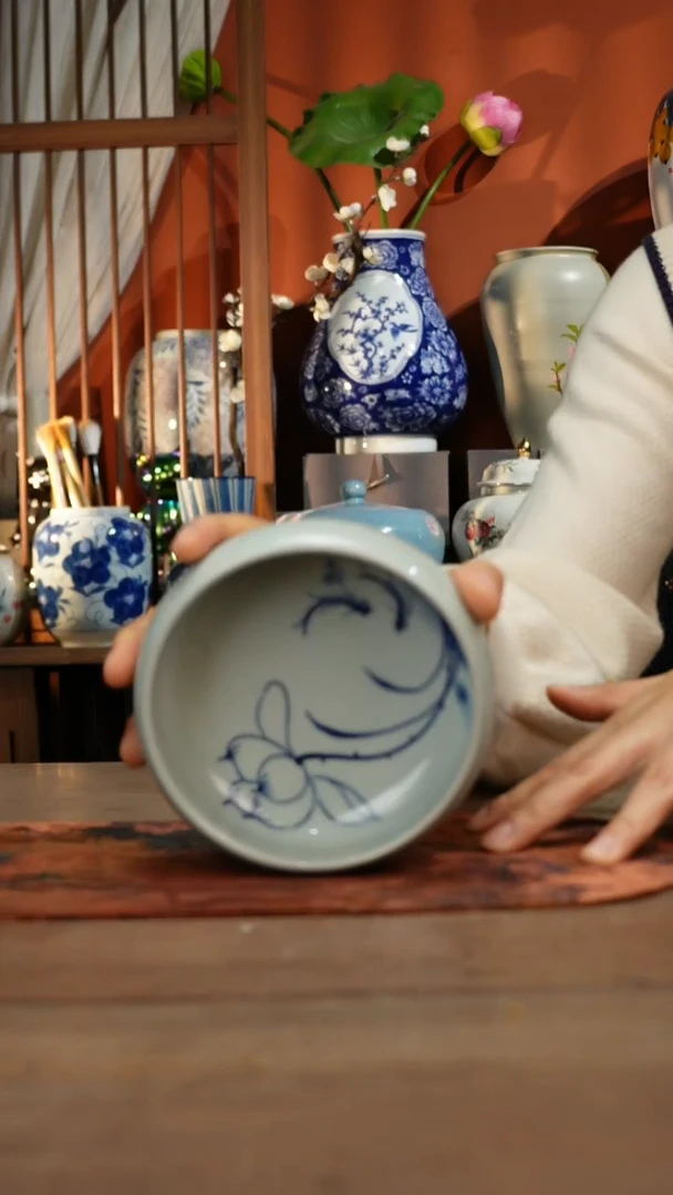 现代高温釉下彩手绘陶瓷餐具