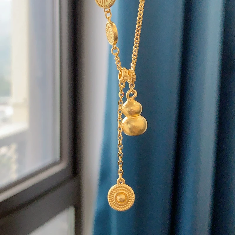 坠链均足银 葫芦福项链-TLXL0199