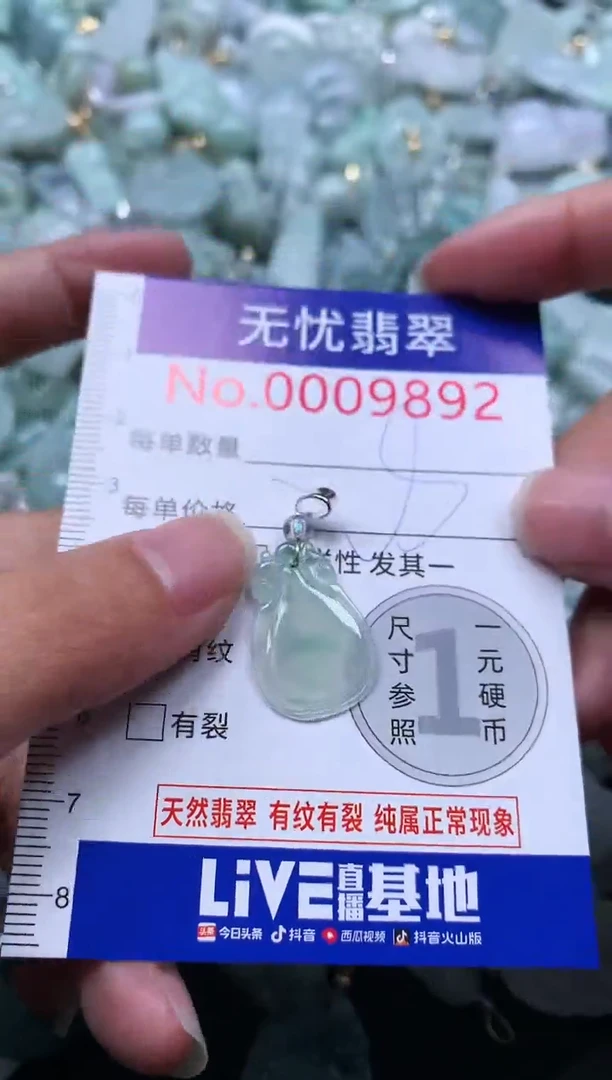 颈饰未镶嵌翡翠9892