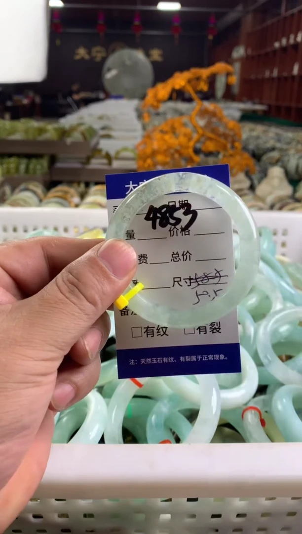 蛇纹石玉未镶嵌手镯4853