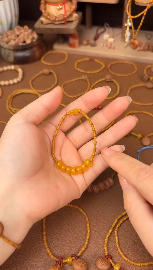 手串桃核单圈七宝葫芦