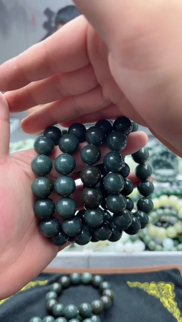 手串未镶嵌和田玉新疆且末蓝16拍一发一，多样性发货