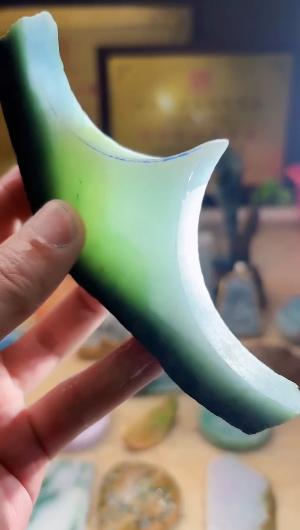 翡翠挂件未镶嵌A货张麦9858