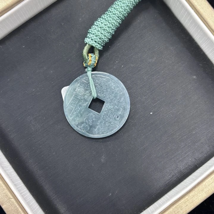 翡翠小花钱吊坠拍一个发一个 多样性发货-550519