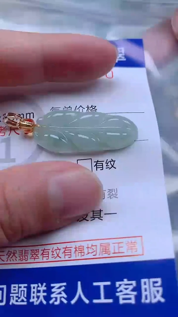 翡翠未镶嵌吊坠(不含链)1