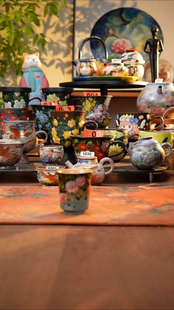 瓷片景德镇手工手绘1045