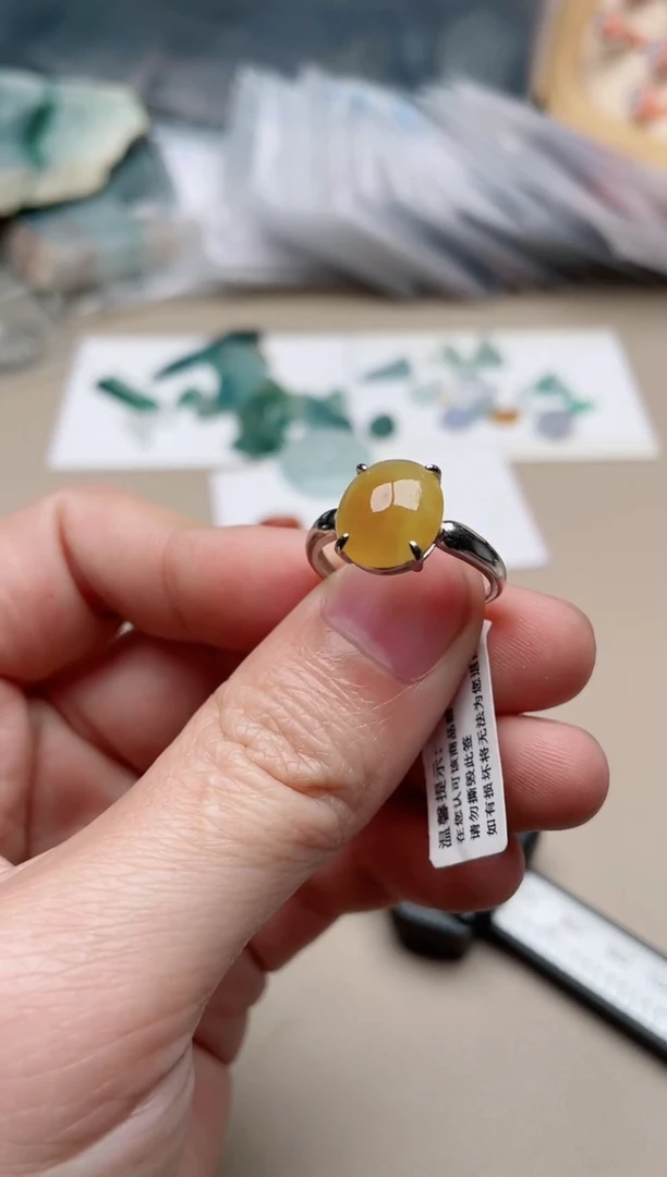 【闪购商品】翡翠戒指银S925镶嵌1000000017