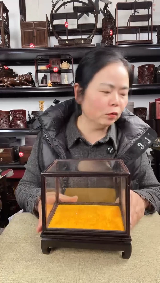 木玻璃罩1号老李红木工艺品