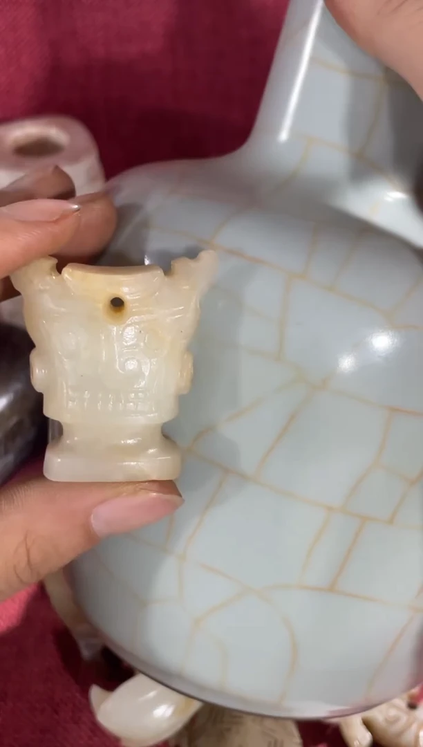 瓷片手工，手绘，瓷器