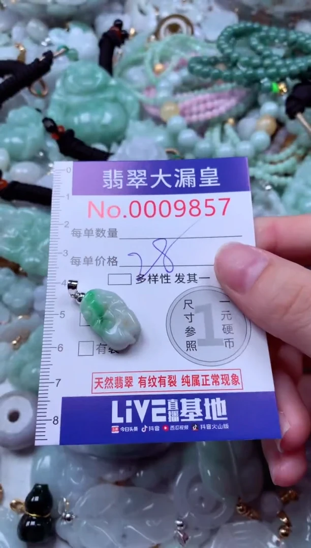 吊坠(不含链)未镶嵌翡翠9857