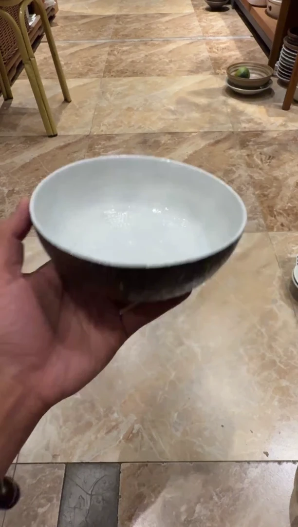 中式6.5寸手工手作椰子碗