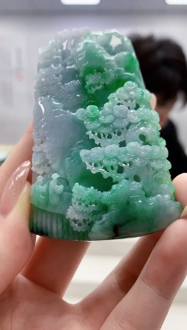 未镶嵌定制翡翠5145jw-毛货挂件58