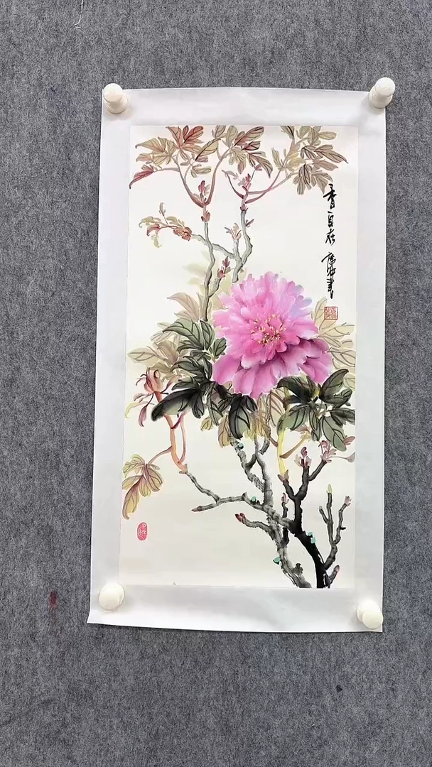 国画席老师2平尺花鸟作品
