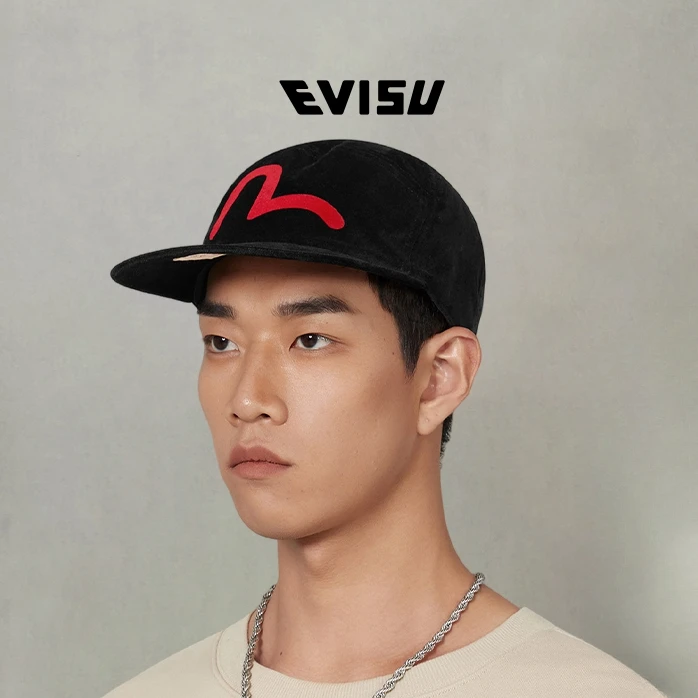 EVISU福神 2025秋新品男士海鸥贴布丝绒卡车帽2EAEJU5HT6117XXCT