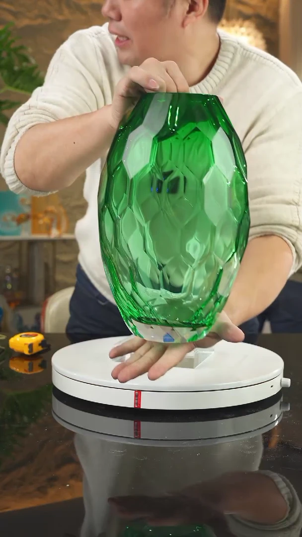 【闪购商品】摆件福利绿色切面花瓶