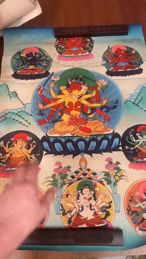 装裱画精美唐卡tk16104