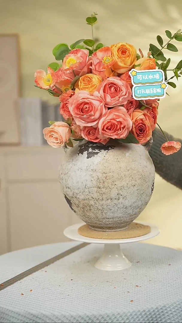 景德镇高端陶瓷花瓶家居水培插花瓶