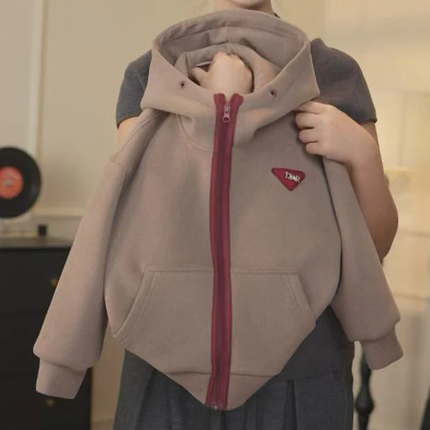 【秋冬加绒加厚】软糯糯拉链外套 软fufu保暖氛围感拉满！