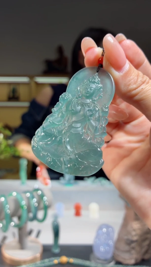 吊坠(不含链)未镶嵌翡翠度母