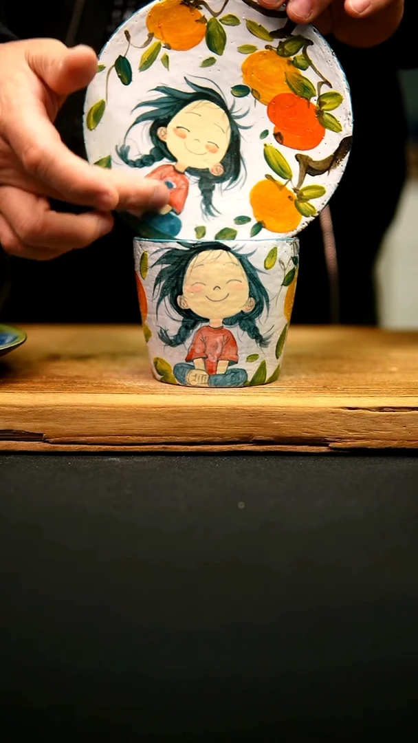 @@陶园瓷舍@@纯手工手绘@高温釉下彩