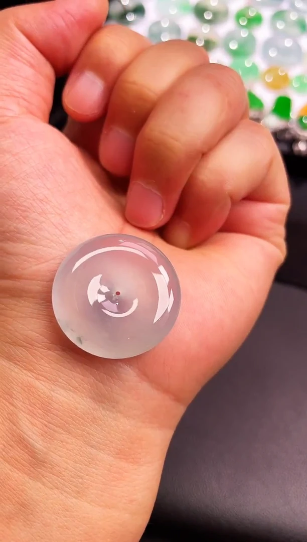 颈饰未镶嵌翡翠【37】平安扣 尺寸 27.3   6.1mm