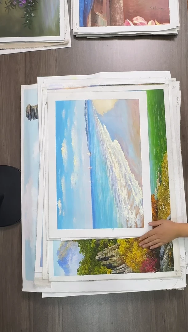 油画【65号】约53*35cm丨朝鲜原创纯手绘孤品油画丨顺丰包邮