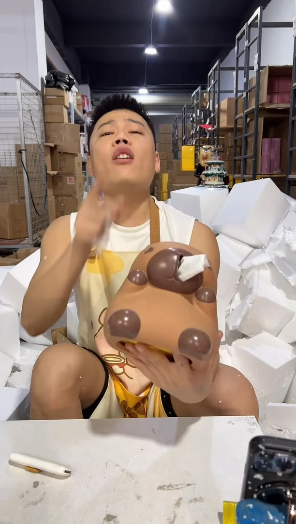 瓷片卡皮扒拉抽纸盒