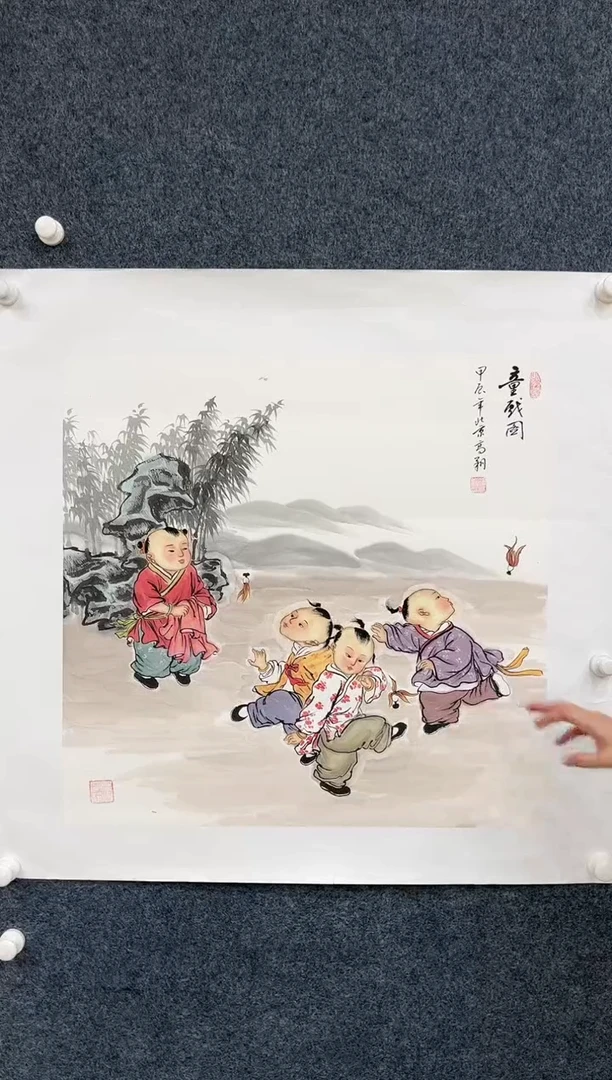 【闪购商品】国画2.10-艺术-冯高翔-68斗方人物50