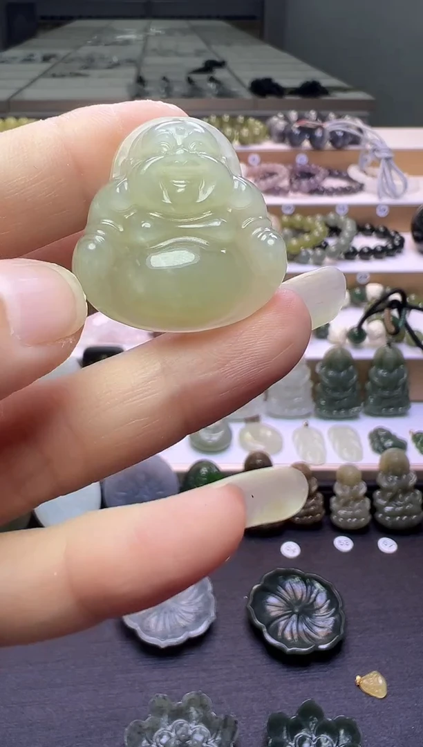 颈饰未镶嵌和田玉104号链接约卡30*30*10有点棉