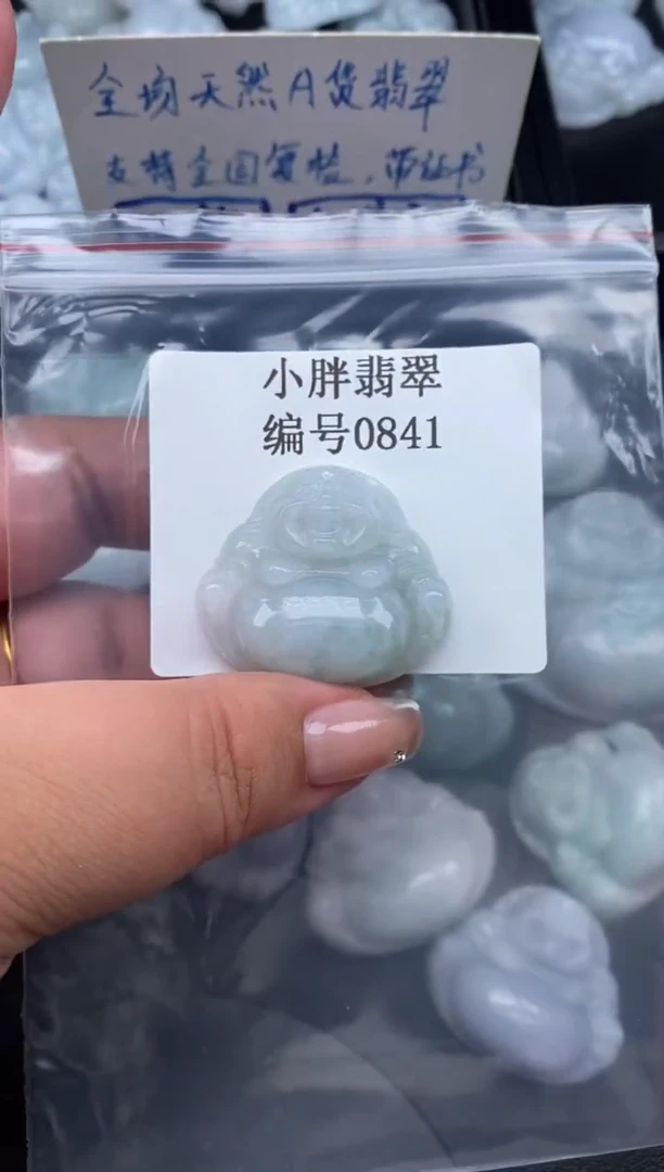 翡翠未镶嵌颈饰缅甸天然A货翡翠0841