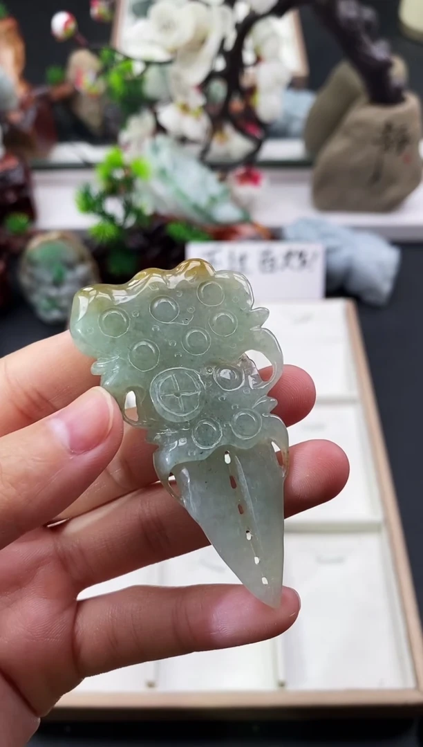颈饰未镶嵌翡翠天然缅甸A货翡翠