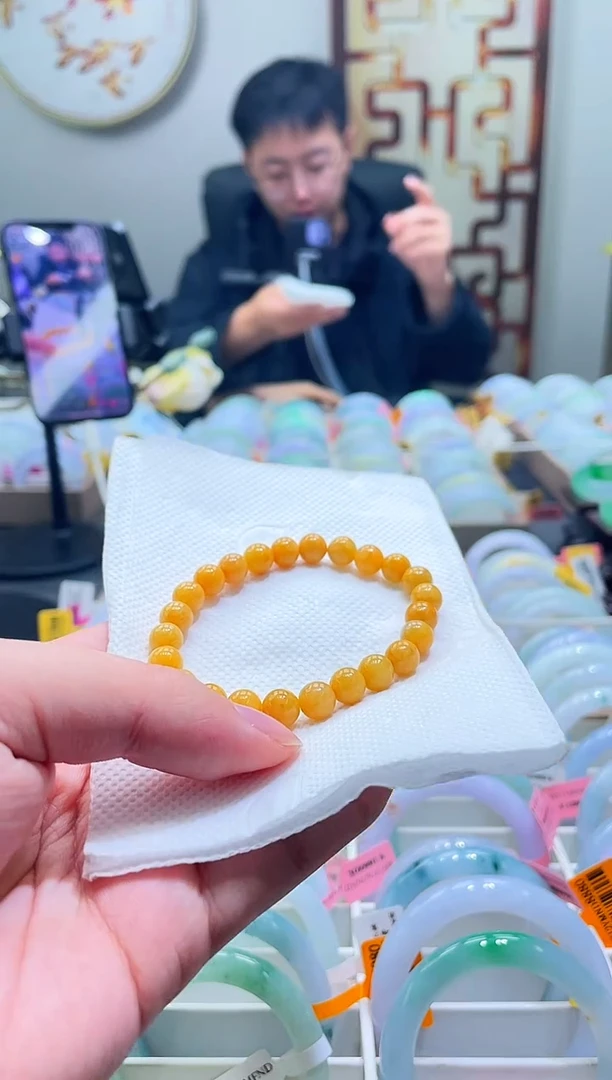 未镶嵌手链翡翠黄翡手串