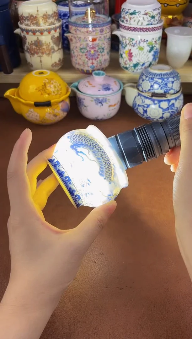 陶瓷茶具摆件旅行套组