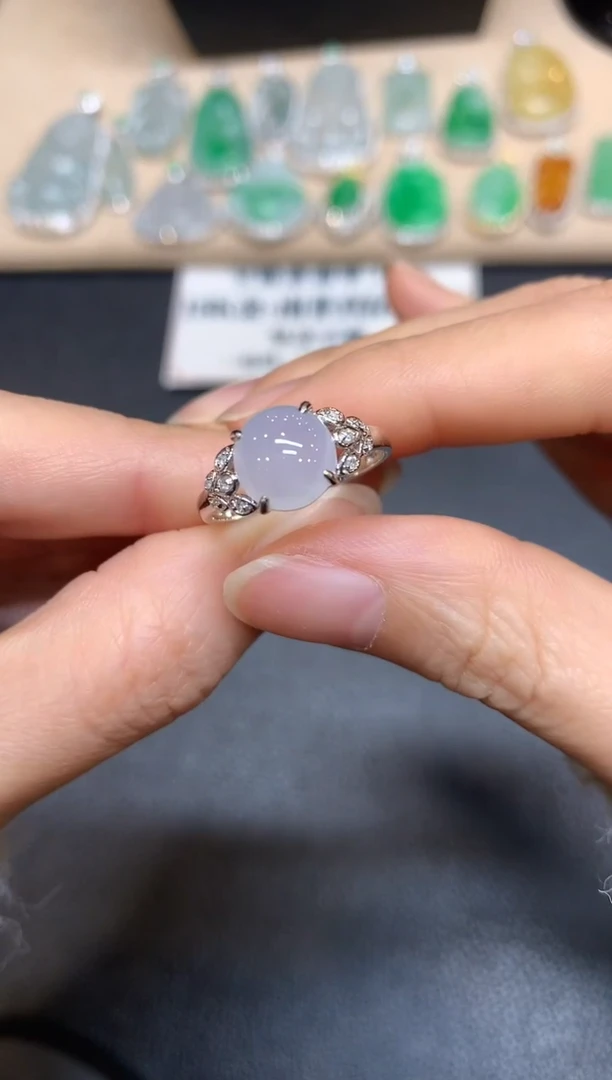 【闪购商品】翡翠戒指18K金镶嵌【无服务费