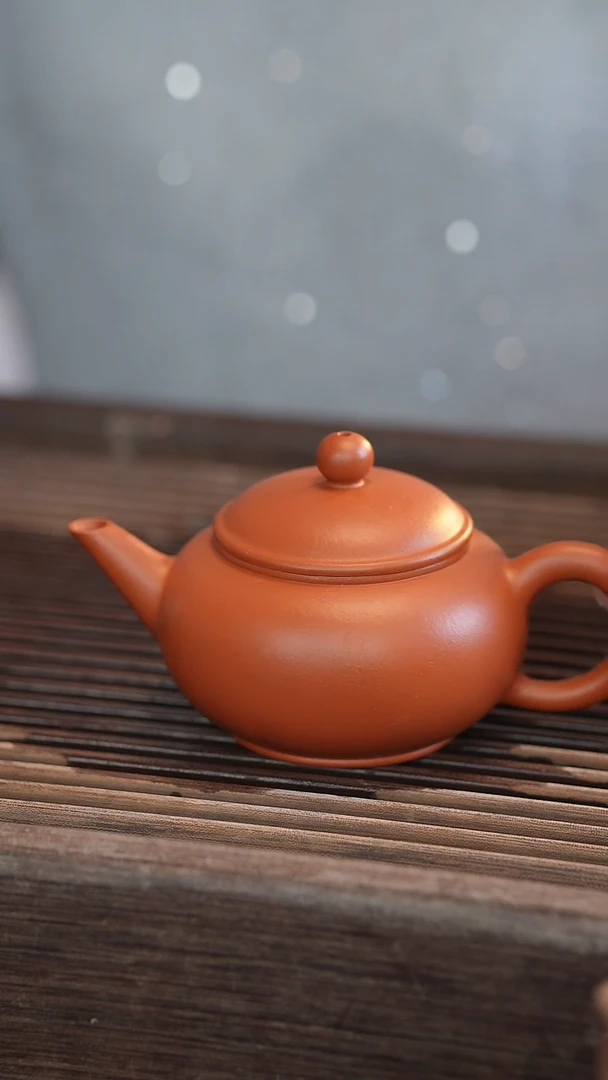 茶壶紫砂水平 朱泥 半手工 150cc