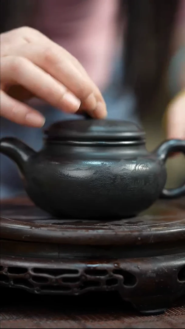 茶壶紫砂宜兴紫砂岁颐传砂原矿全手12