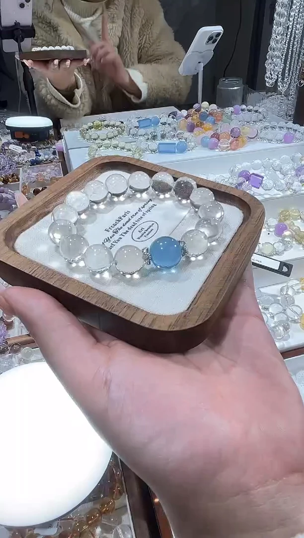 未镶嵌手串水晶露丝同款白水晶牛鼻孔多样性发一
