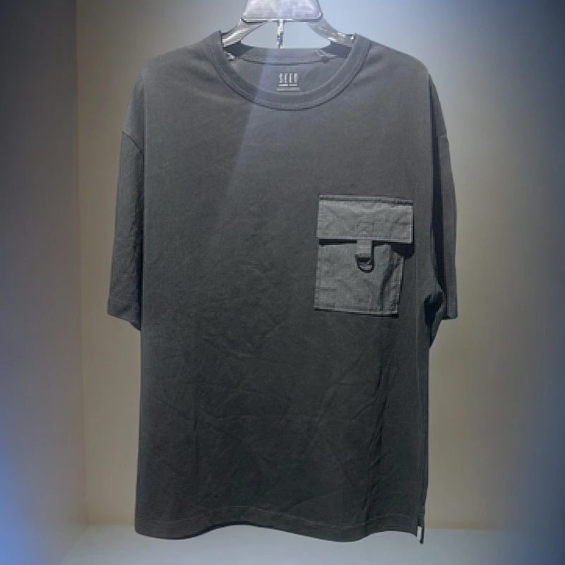 圆领工装男士宽松T恤