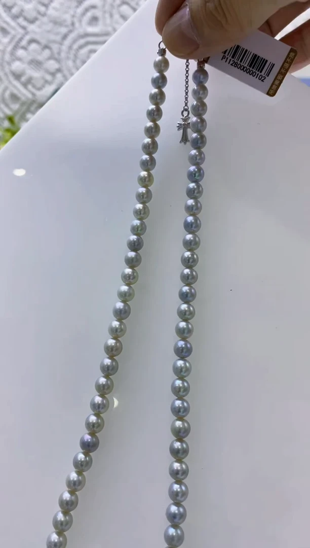 未镶嵌海水珍珠BG珍珠串链@@P1128