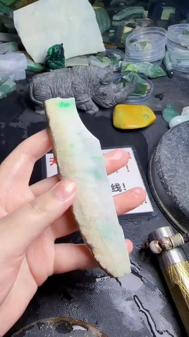 未镶嵌挂件翡翠善**良天然翡翠015