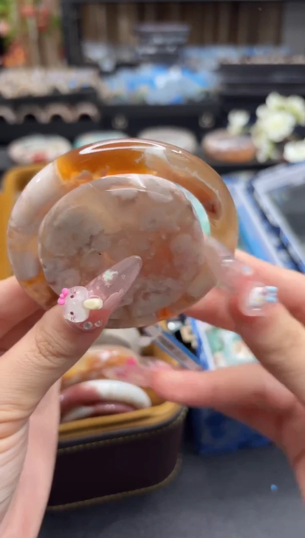 未镶嵌手镯石英质玉118(57圈赠送镯心)