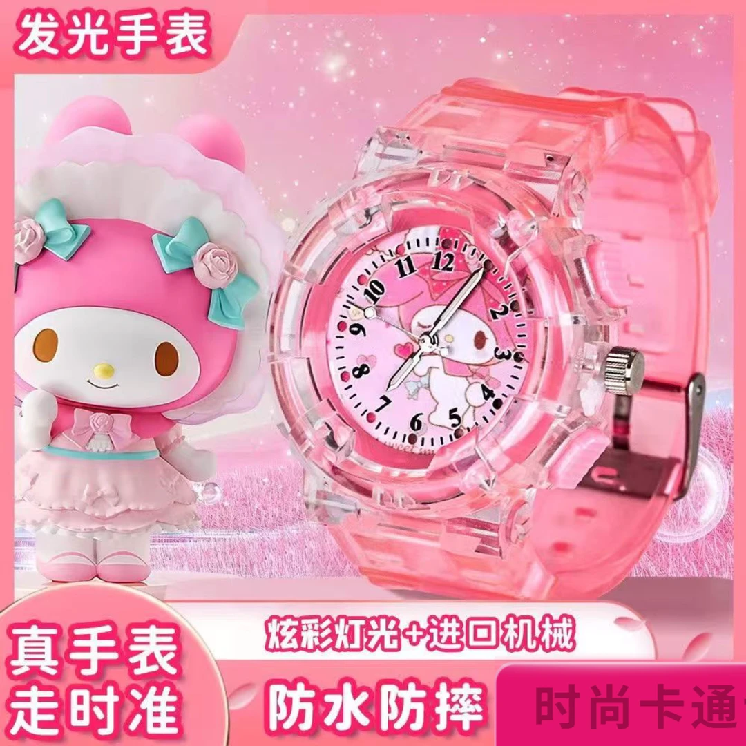 儿童手表玩具女孩幼儿园女童发光卡通电子小手表3岁