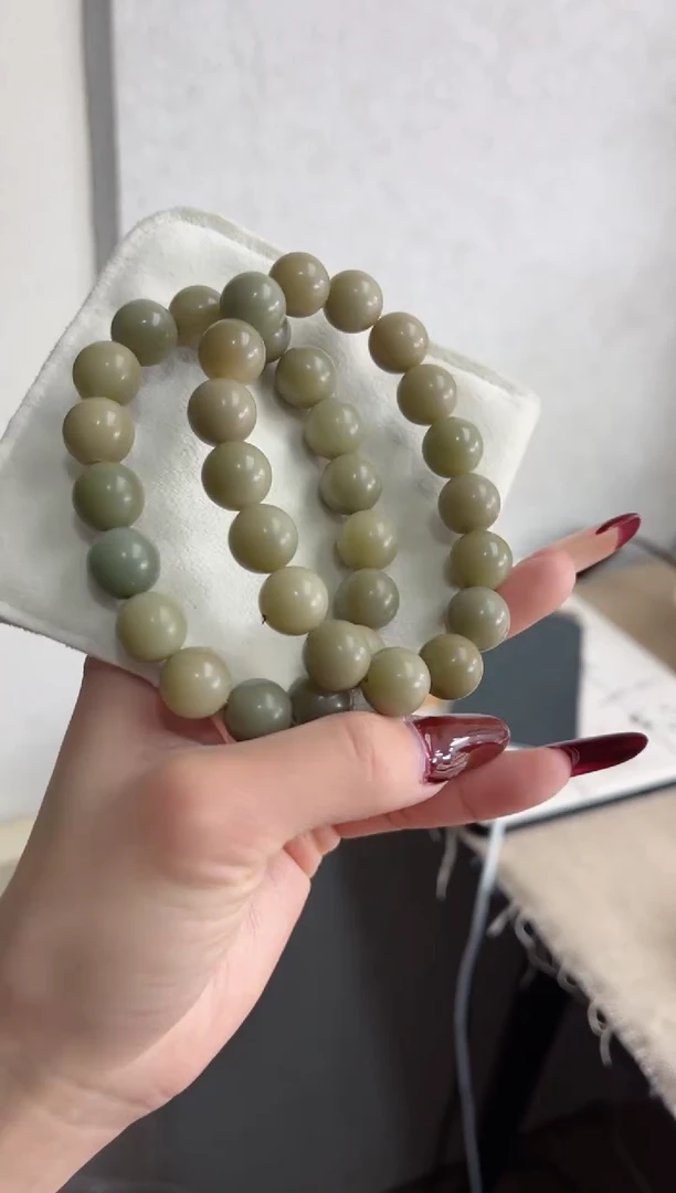 【闪购商品】菩提根/象牙果手串v16干磨圆珠12mm