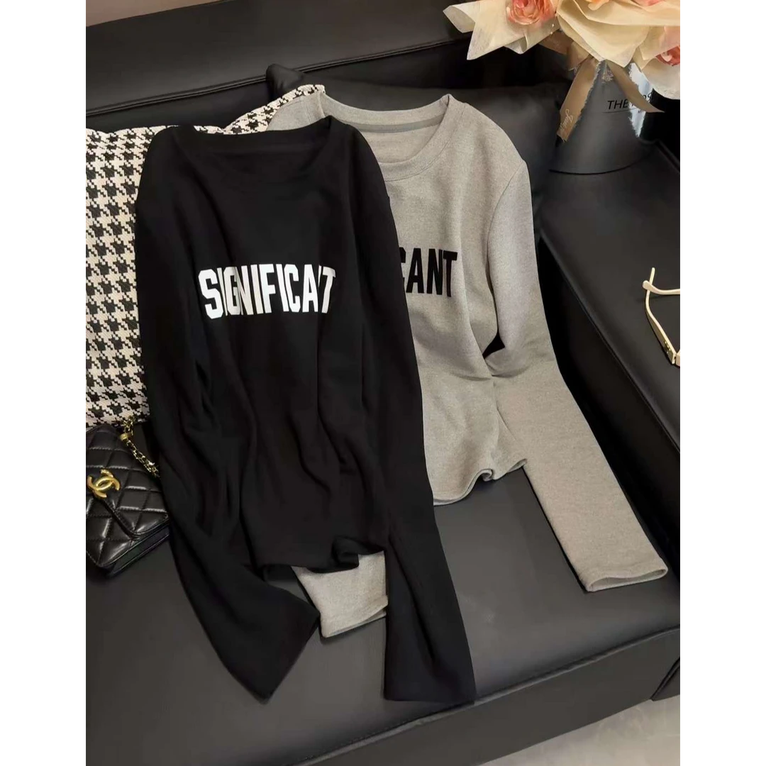 TY5 【绵绵字母】定制款双面绒软糯保暖纸片人字母T（衣长57）