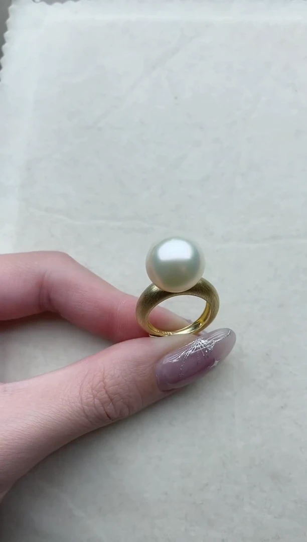 【闪购商品】海水珍珠戒指银S925镶嵌53