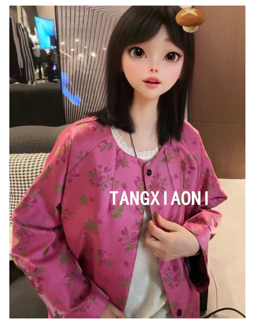 2店 订单出【尹青小花】小玫粉美衣