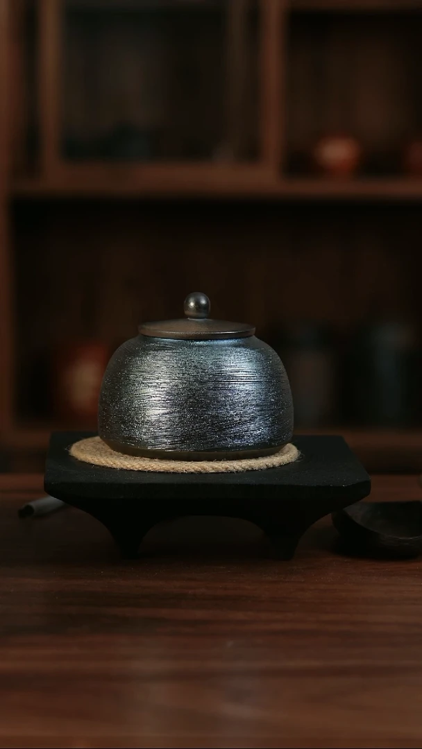 二生陶作150克精品纯柴烧罐