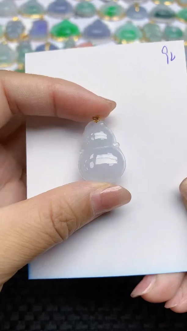【闪购商品】翡翠颈饰18K金镶嵌天然A货翡翠 92