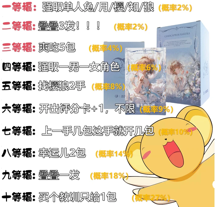 【福福】岚卡 魔卡少女樱卡砖 第二弹 动漫二创收藏系列 媛