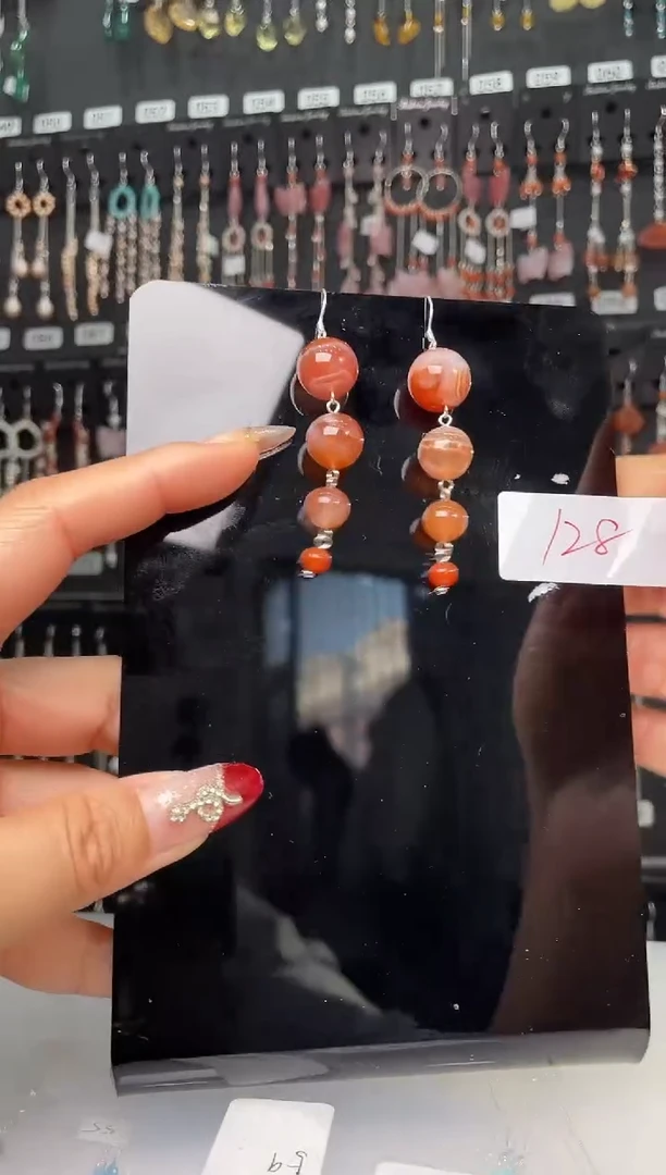 【闪购商品】紫晶耳饰银S925镶嵌喜欢拍